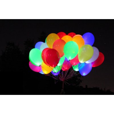 Арт.040 Светящиеся воздушные шары с гелием 25 шт. 